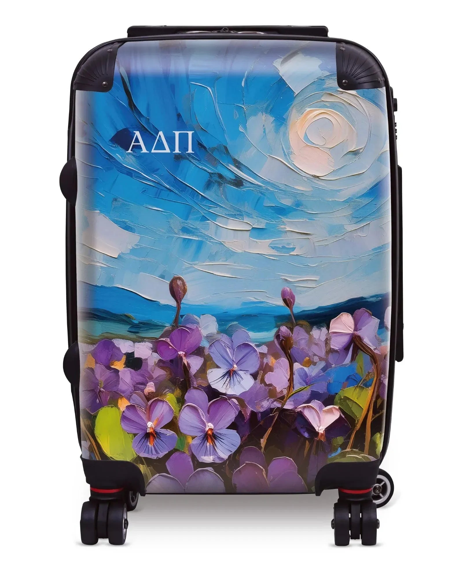 Alpha Delta Pi Carry-on Suitcase - Woodland Violets Suitcases
