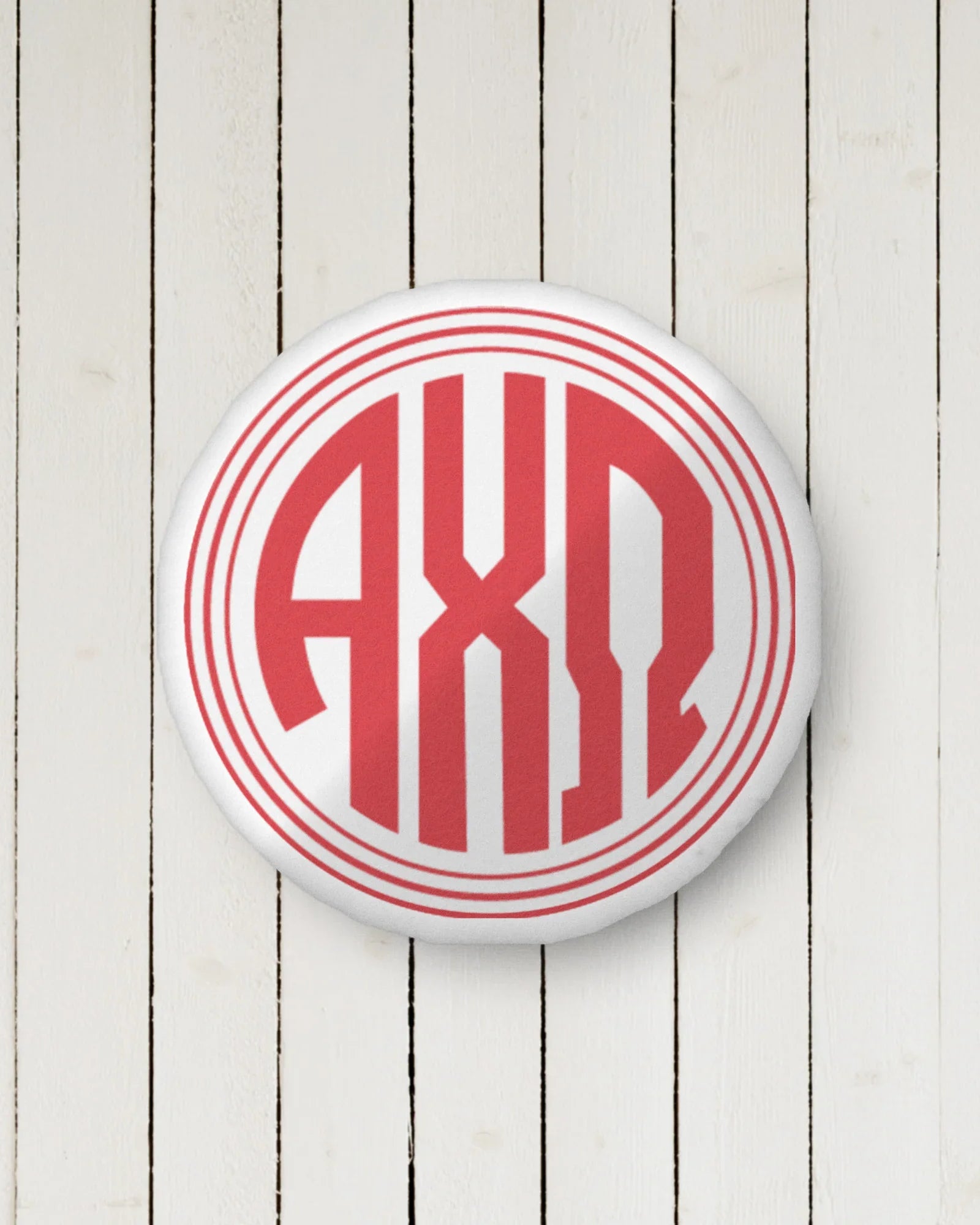 Alpha Chi Monogram Custom-Shape Throw Pillow