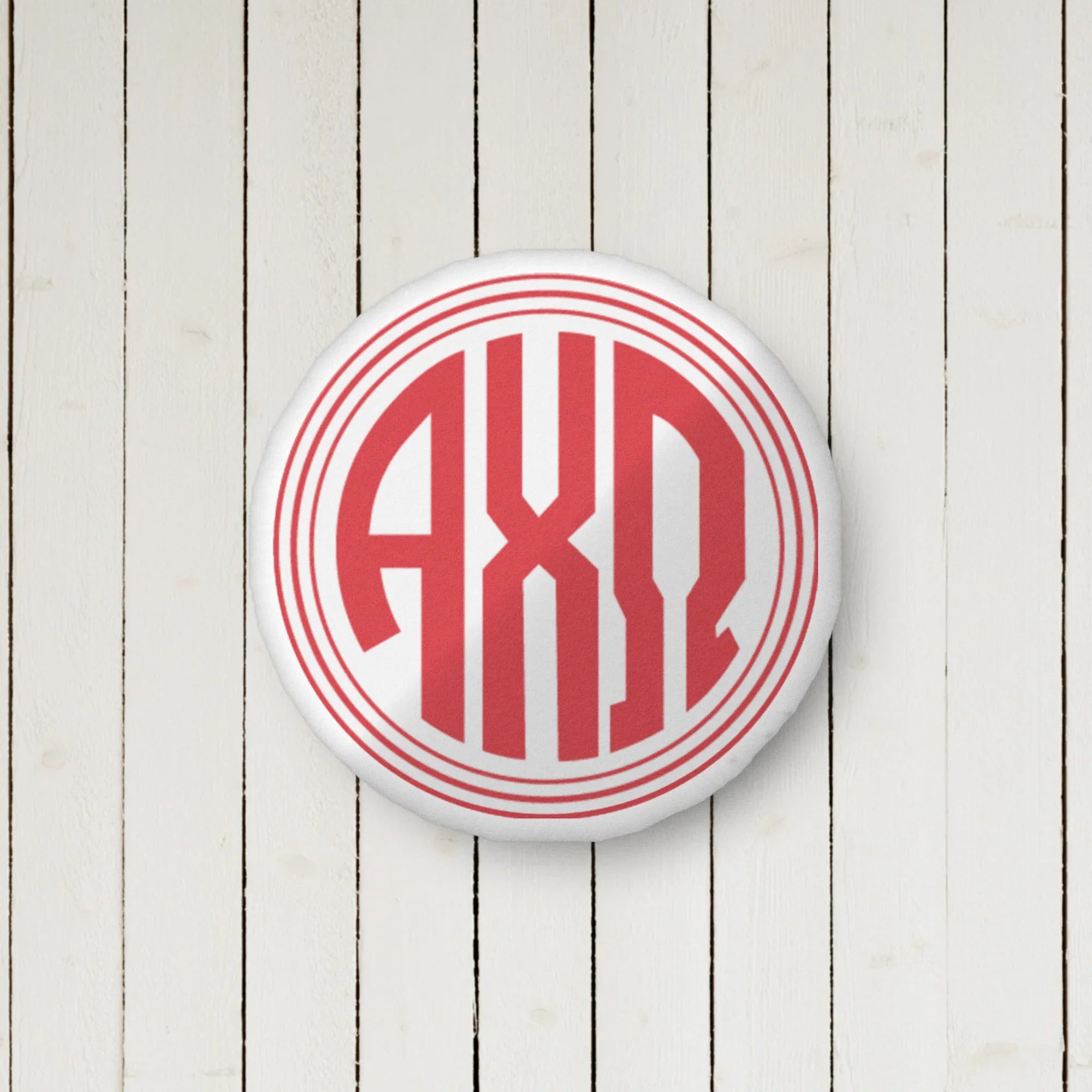 Alpha Chi Monogram Custom-Shape Throw Pillow