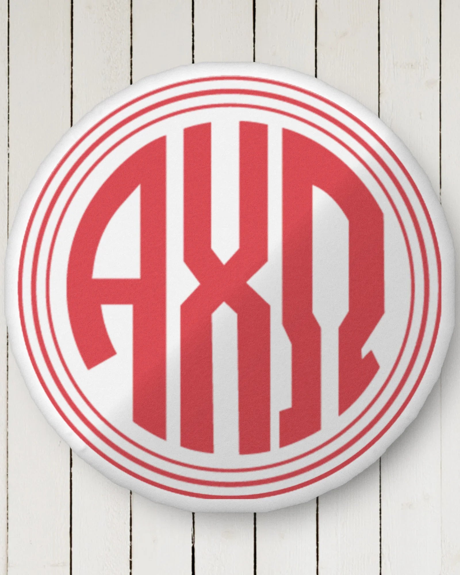 Alpha Chi Monogram Custom-Shape Throw Pillow