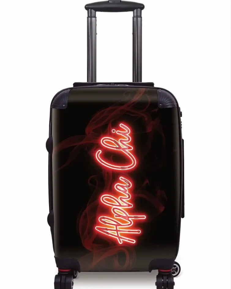 Alpha Chi Omega Carry-on Suitcase - Neon Suitcases