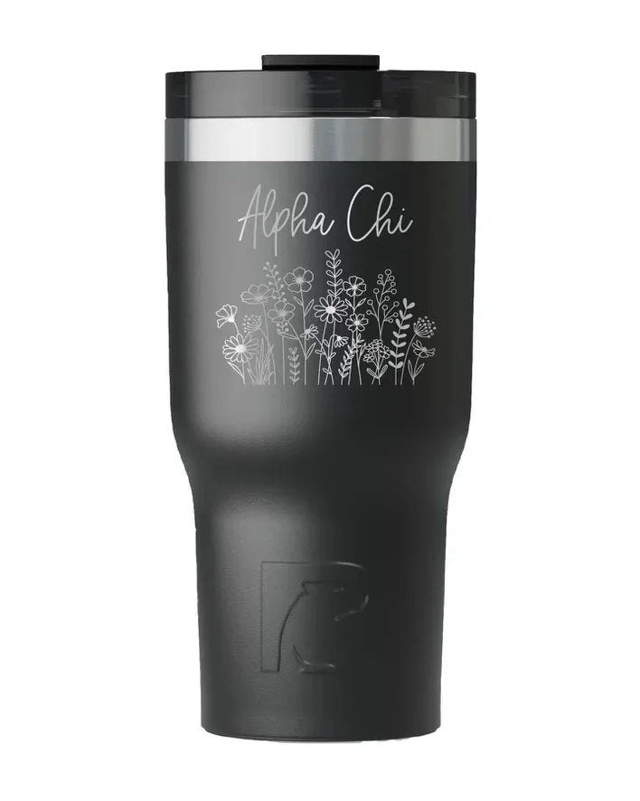 Alpha Chi Omega RTIC 20 oz Essential Tumbler - Wildflowers