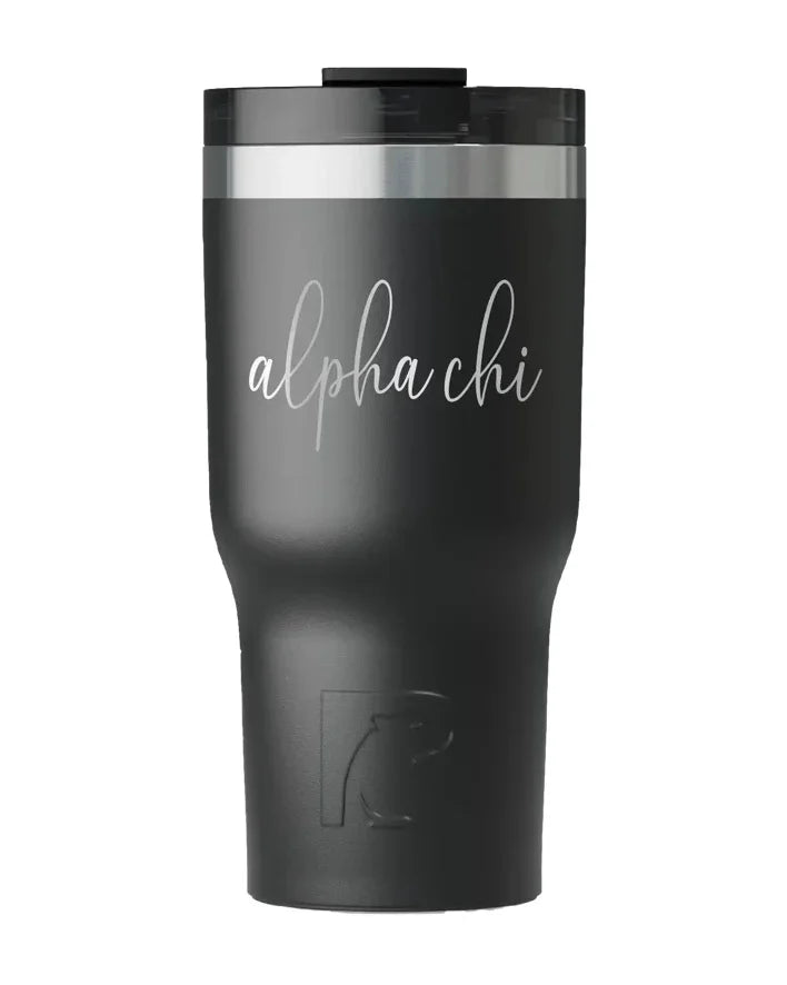 Alpha Chi RTIC 20 oz Essential Tumbler - Script | AXO Gifts