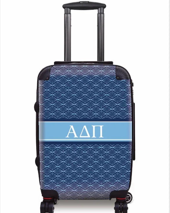Alpha Delta Pi Carry-on Suitcase - Diamond Pattern Suitcases