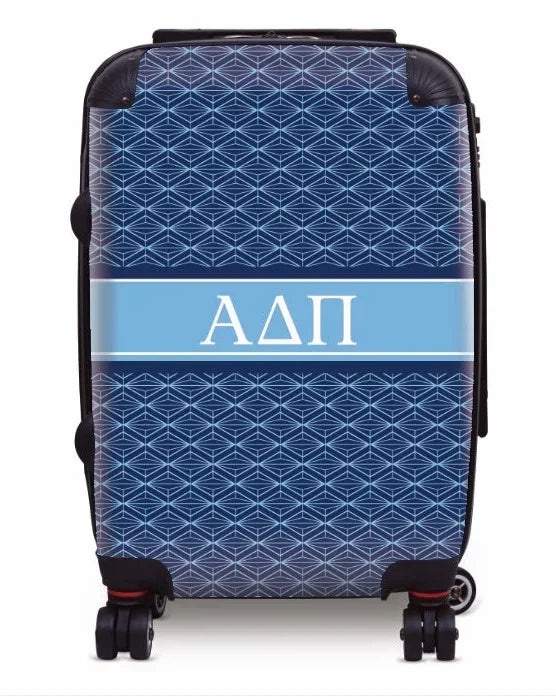 Alpha Delta Pi Carry-on Suitcase - Diamond Pattern Luggage