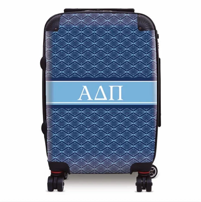 Alpha Delta Pi Carry-on Suitcase - Diamond Pattern Luggage
