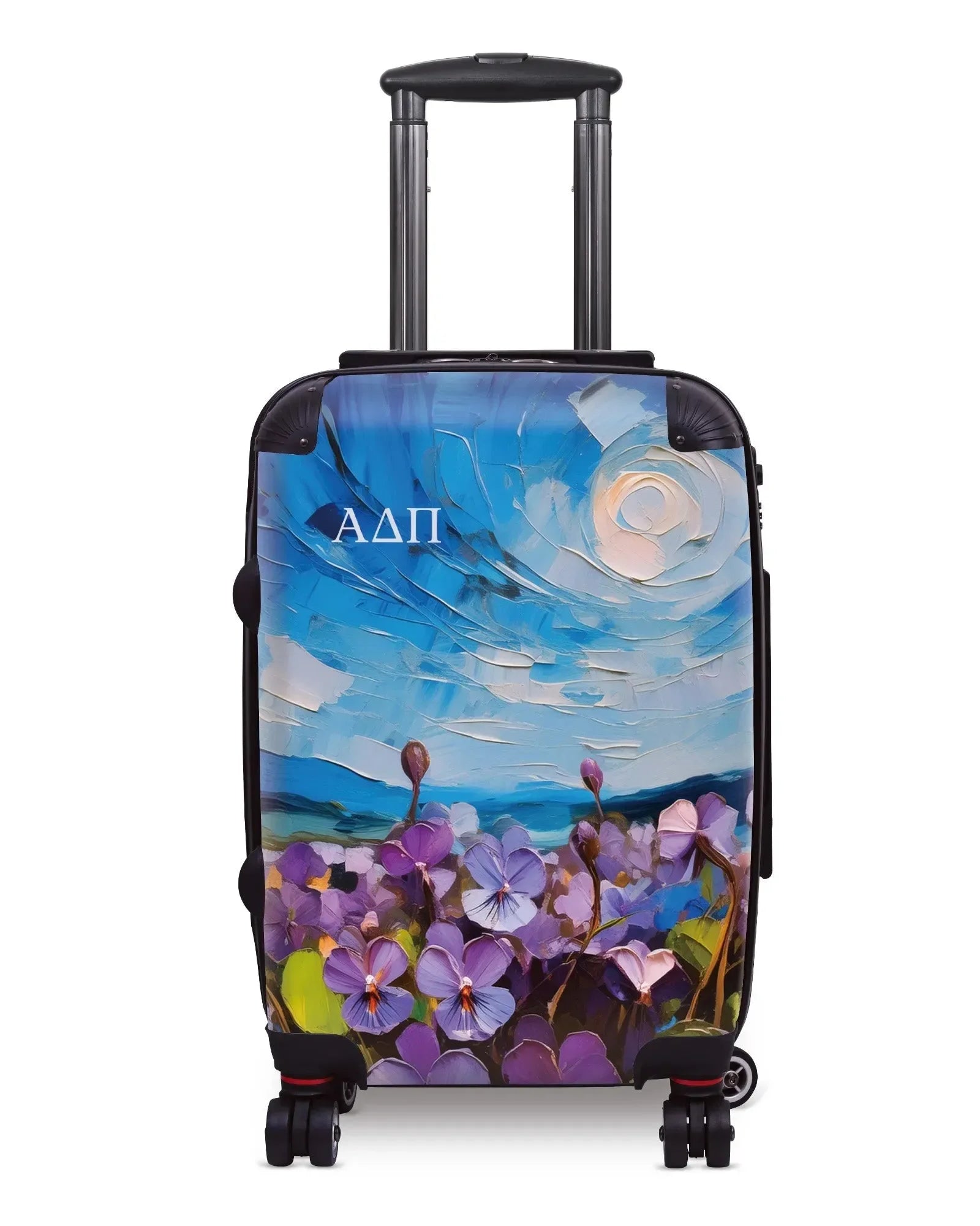 Alpha Delta Pi Carry-on Suitcase - Woodland Violets Suitcases