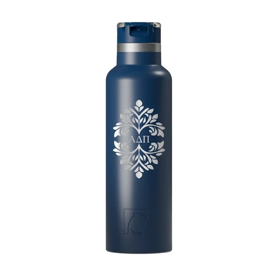ADPi RTIC 20 oz Journey Ceramic Lined Water Bottle - Ornamental