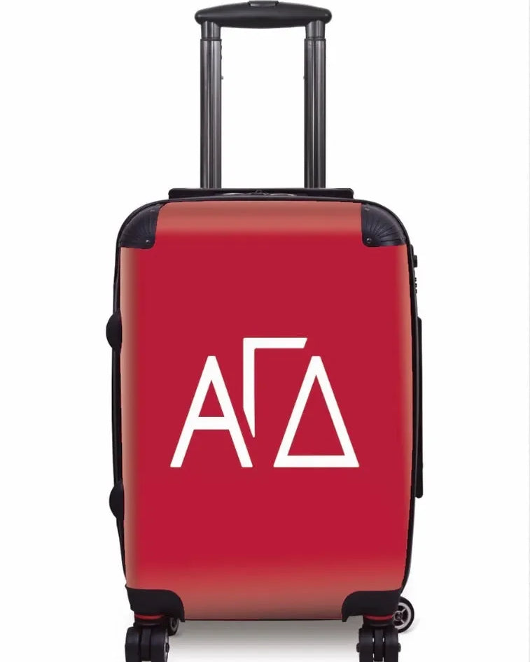 Alpha Gam Carry-on Suitcase -Greek Letters Red