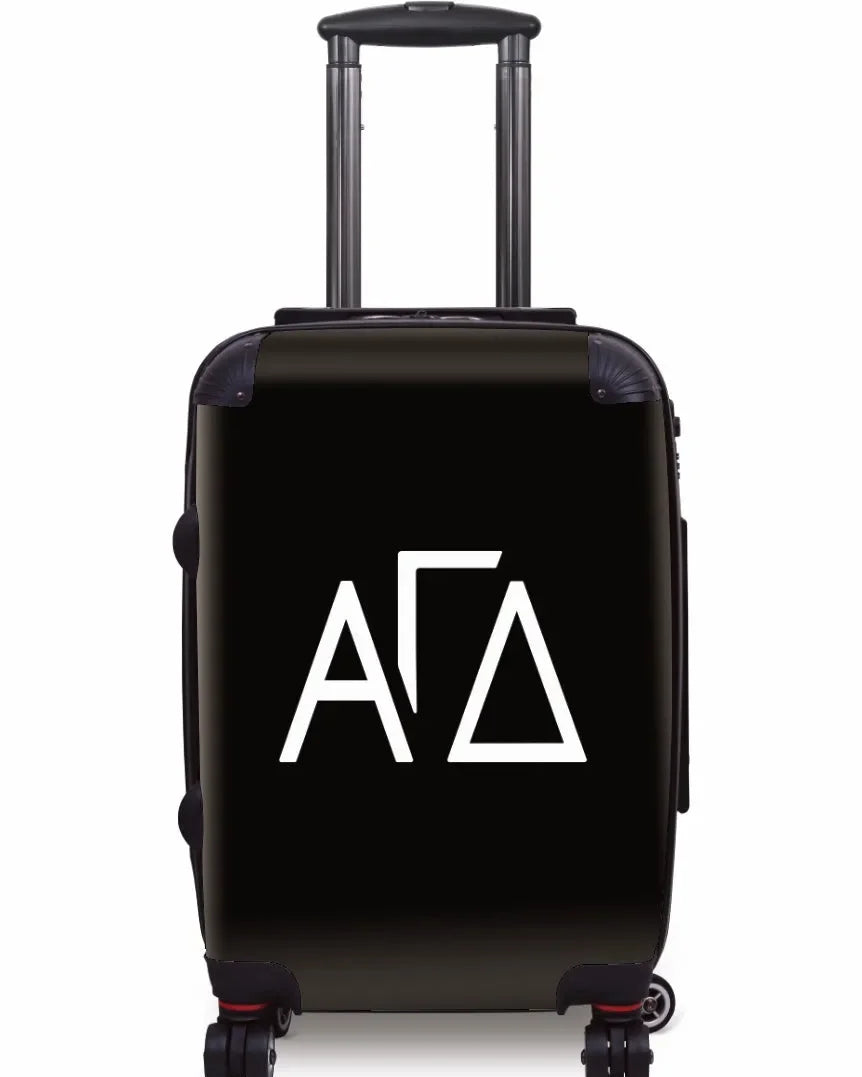 Alpha Gam Carry-on Suitcase -Greek Letters Black
