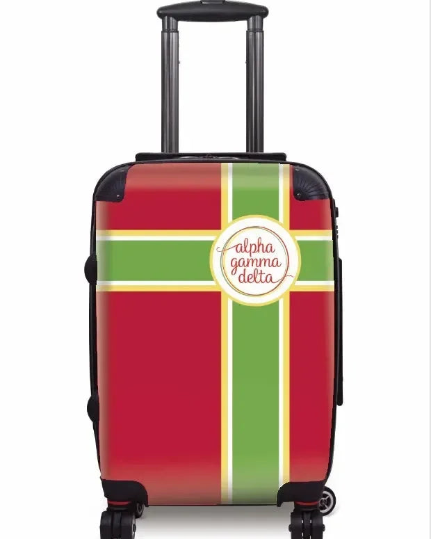 Alpha Gamma Delta Carry-on Suitcase - Stripe Suitcases