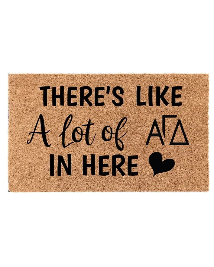 Alpha Gamma Delta Coir Doormat - A Lot of Door Mats