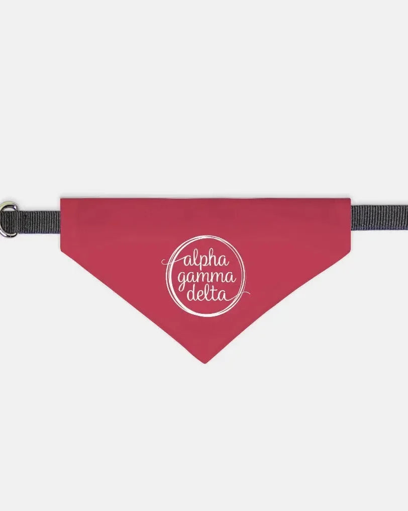 Alpha Gamma Delta Pet Bandana Red Small Pet Bandanas