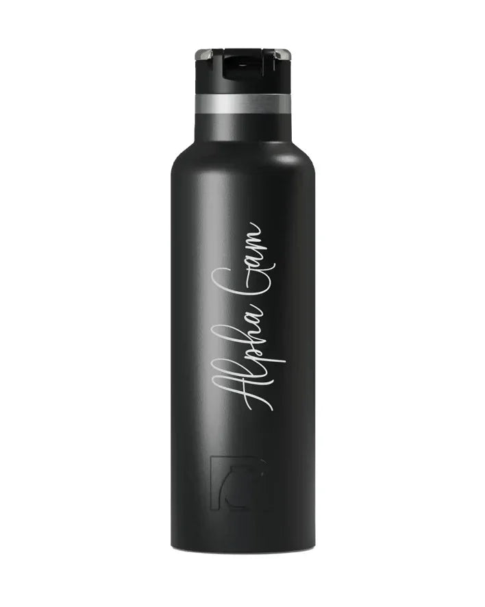 Alpha Gam RTIC 20 oz Journey Ceramic Lined Water Bottle - Script