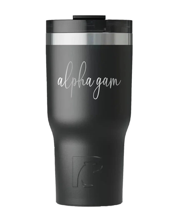 Alpha Gamma Delta RTIC Essential Ceramic Lined Tumbler - Script