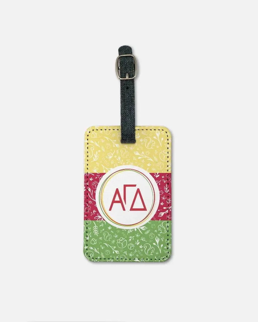 Alpha Gamma Delta (Set of 2) Luggage Tag - Greek Letters Luggage Tags