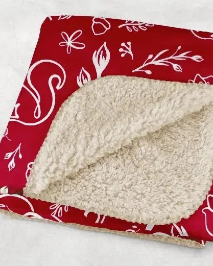 Alpha Gamma Delta XL 60x80 Sherpa Throw Blanket - Combo Pattern