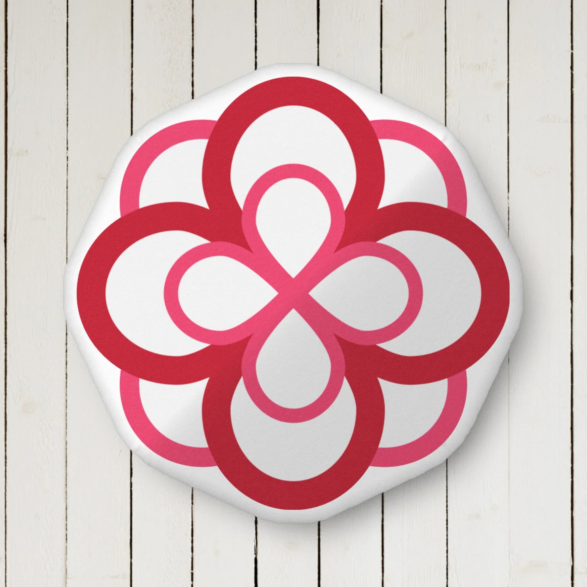 Alpha Omicron Pi Infinity Rose Custom-Shape Throw Pillow | AOII Gifts