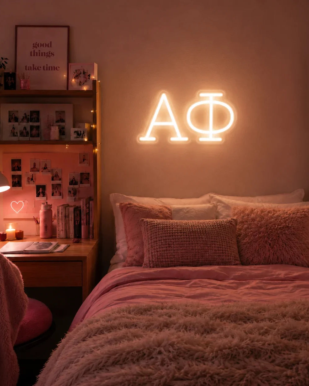 Alpha Phi Greek Letters LED Neon Sign w/ Dimmer | APhi