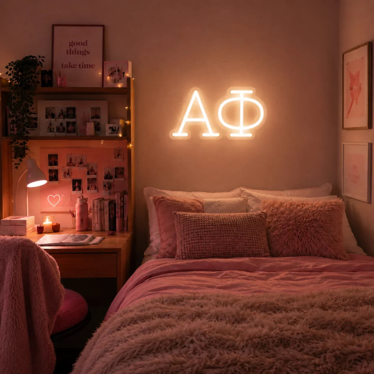 Alpha Phi Greek Letters LED Neon Sign w/ Dimmer | APhi