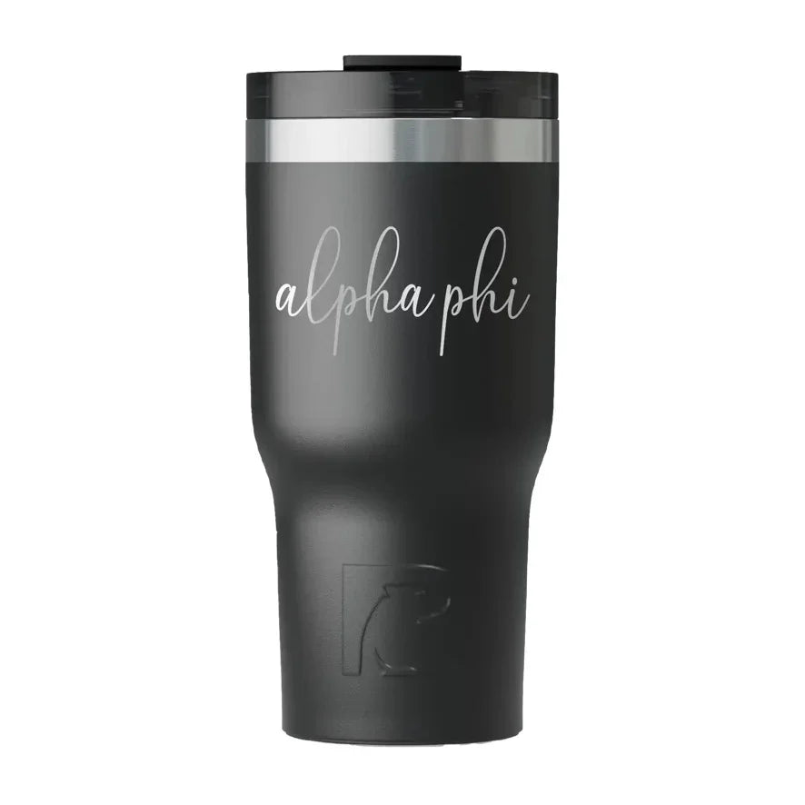 Alpha Phi RTIC 20 oz Essential Ceramic Lined Tumbler - Script