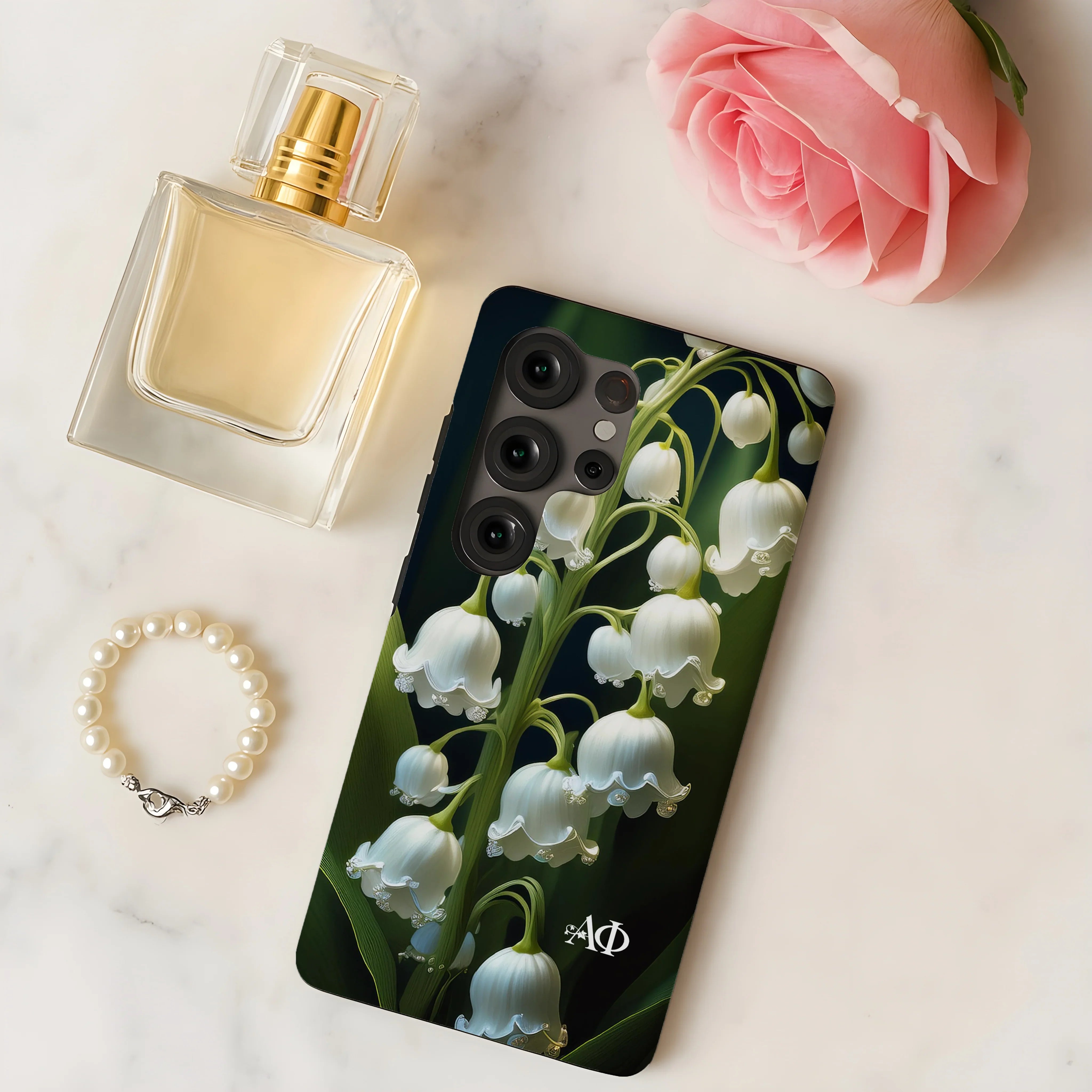 Alpha Phi Samsung Galaxy Mobile Phone Case - Lily of the Valley