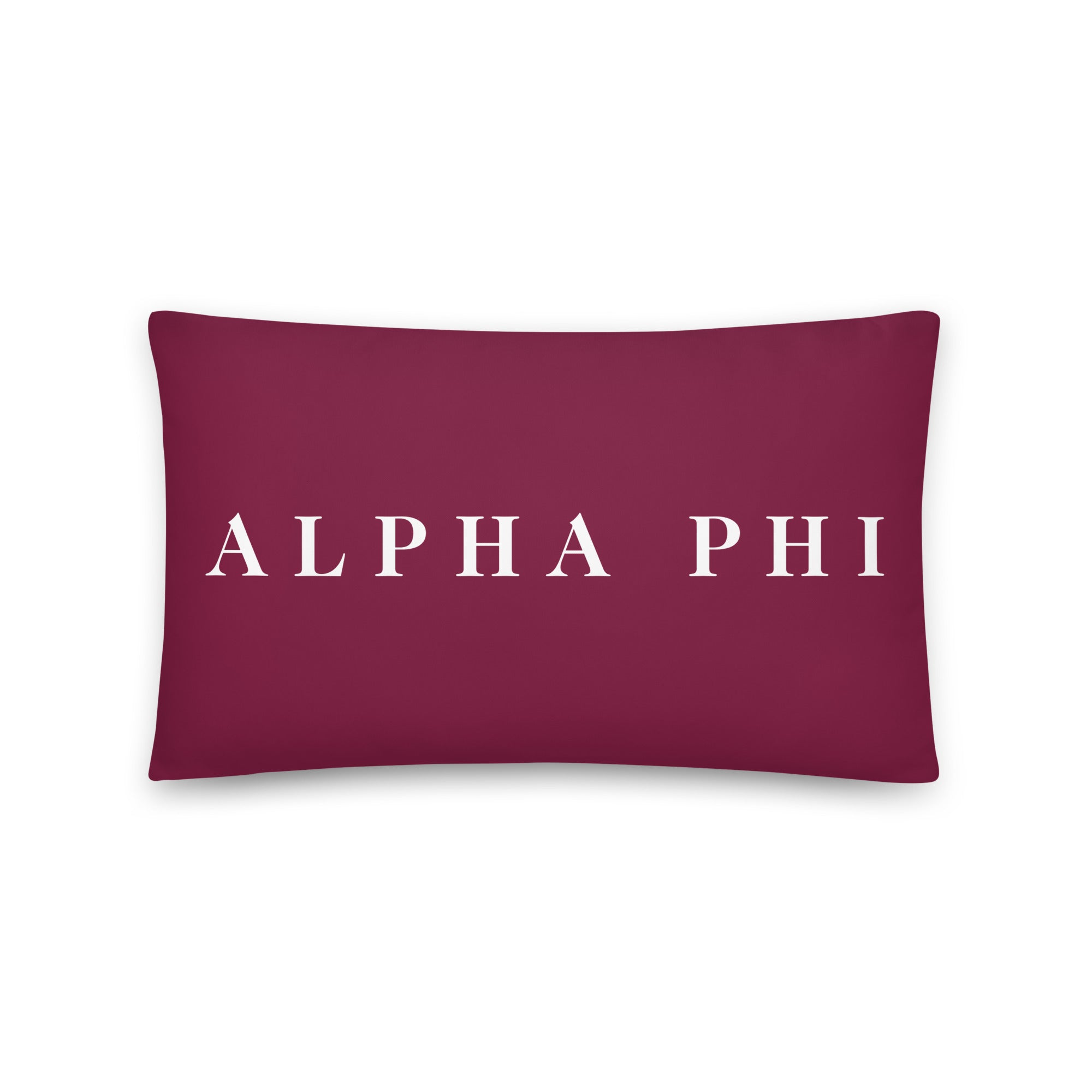 Alpha Phi Primary Lumbar Pillow | APhi Dorm. | Big Little Gifts