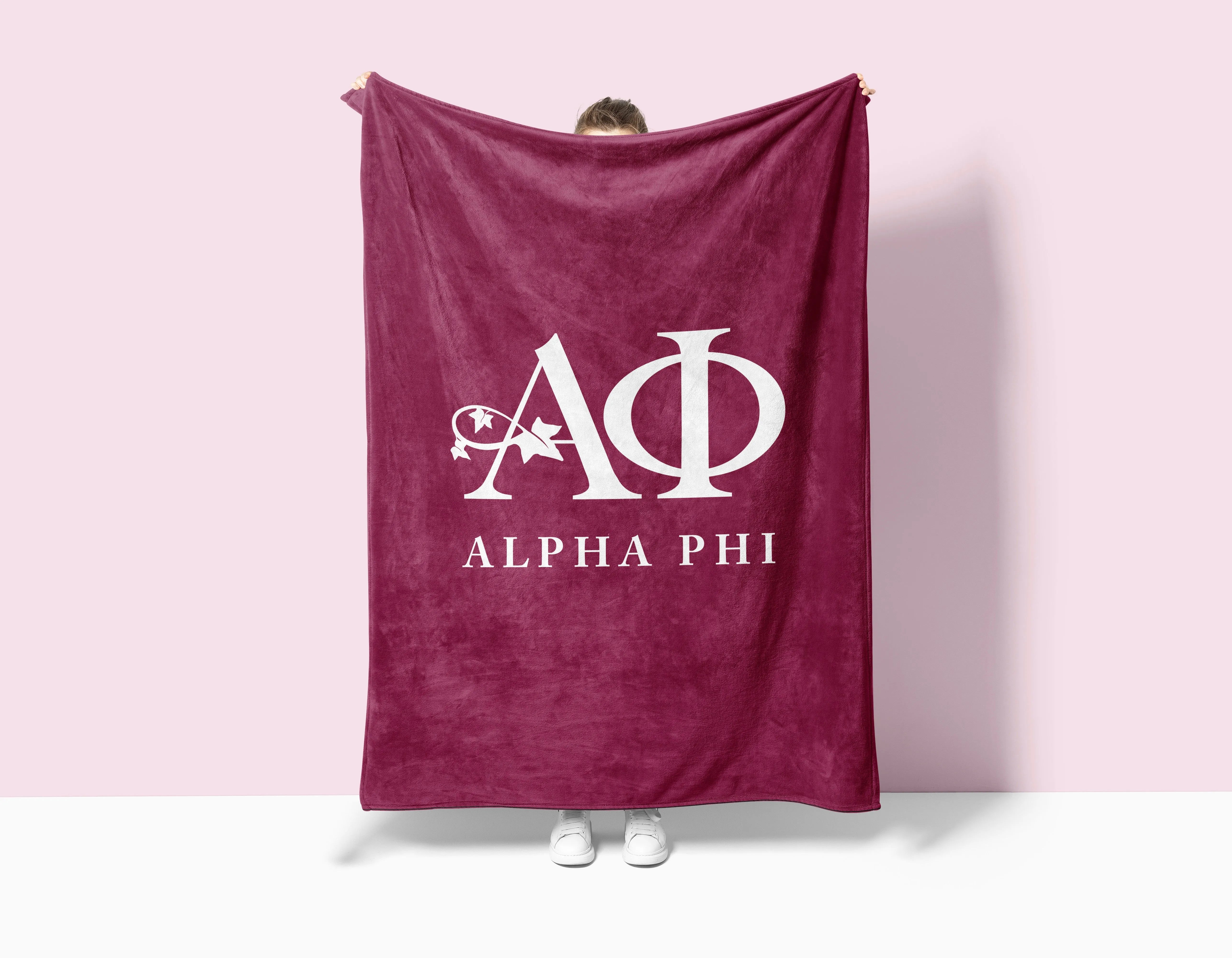 Alpha Phi XL 60x80 Traditional Blanket | Custom APhi Gifts & Decor