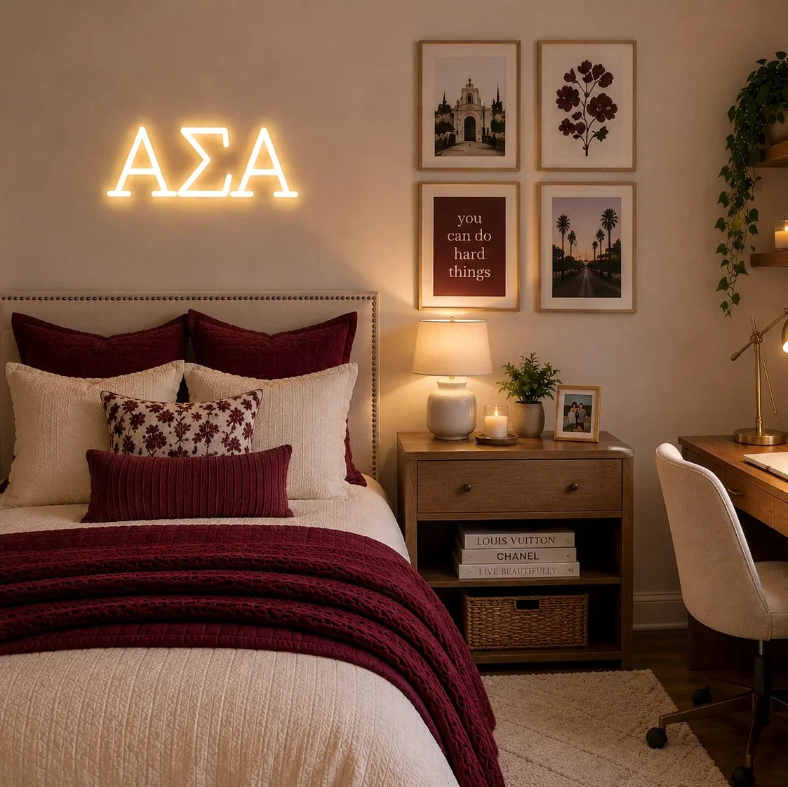 Alpha Sigma Alpha Greek Letters Neon Sign - Campus Greek Fit