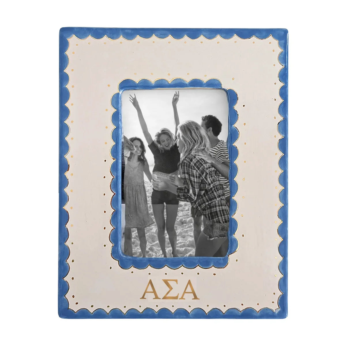 Alpha Sigma Alpha Scallop Picture Frame | Big Little Gifts & Keepsakes
