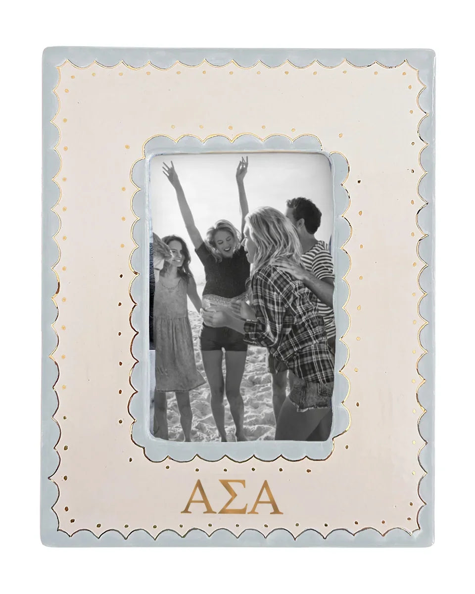 Alpha Sigma Alpha Scallop Picture Frame | Big Little Gifts & Keepsakes