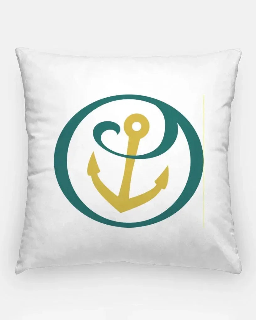 Alpha Sigma Tau 18" Throw Pillow Cover - Anchor Mark Full Color Pillow Covers