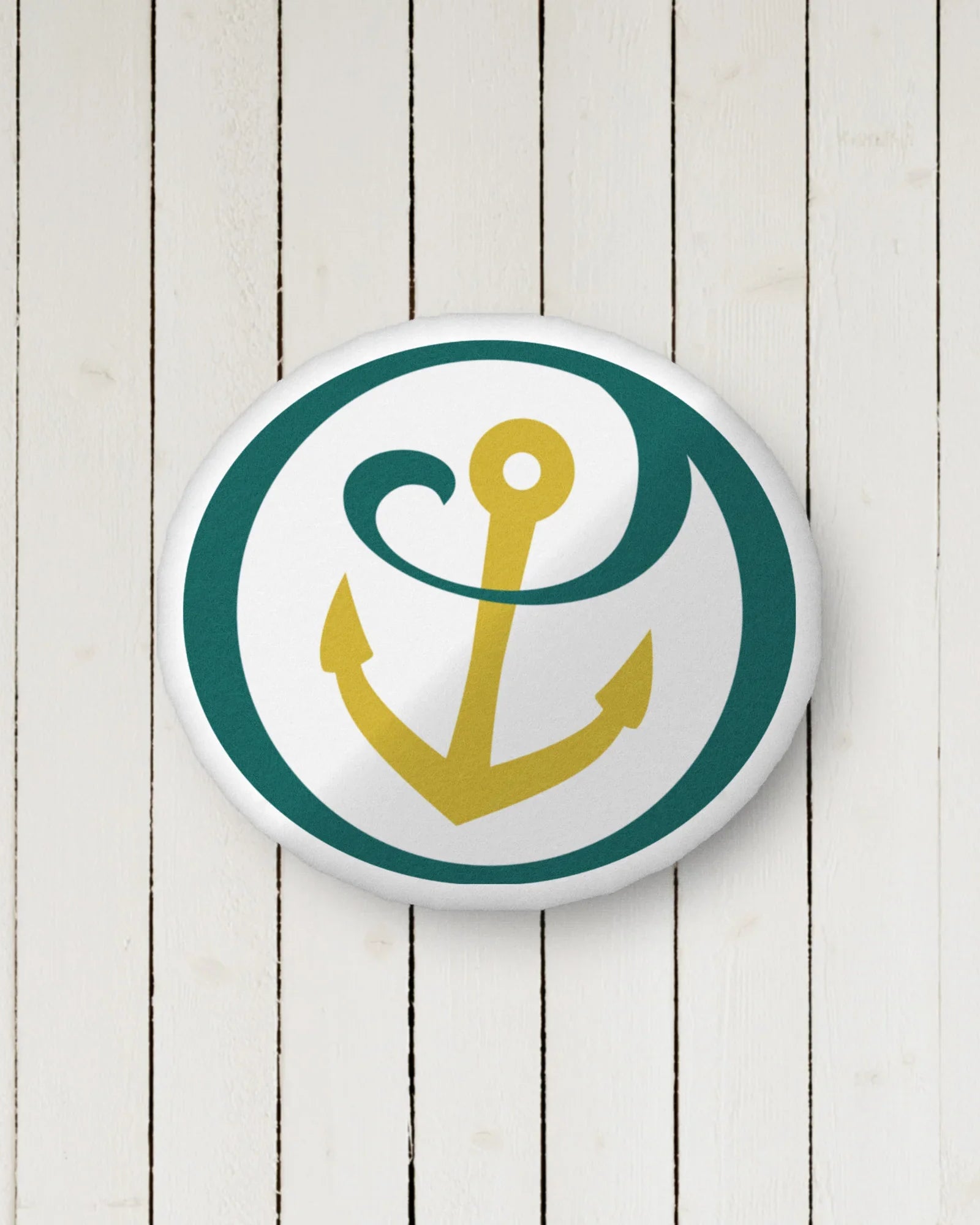 Alpha Sigma Tau Anchor Custom-Shape Throw Pillow | Alpha Tau Gifts