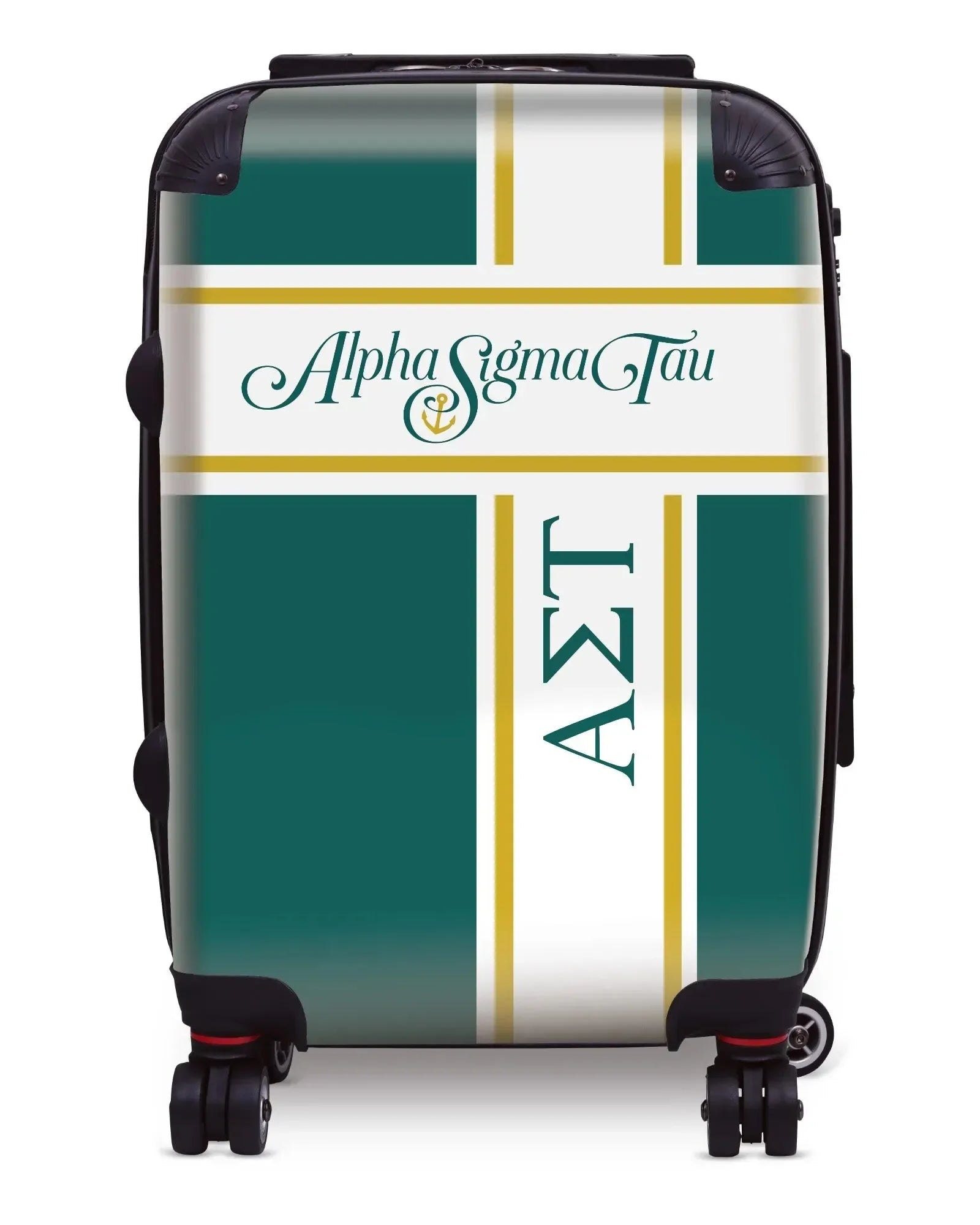 Alpha Sigma Tau Carry-on Suitcase - Cross Stripe Suitcases