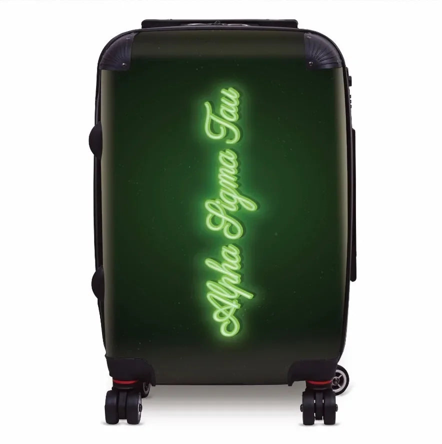 Alpha Sigma Tau Carry-on Suitcase - Neon Suitcases