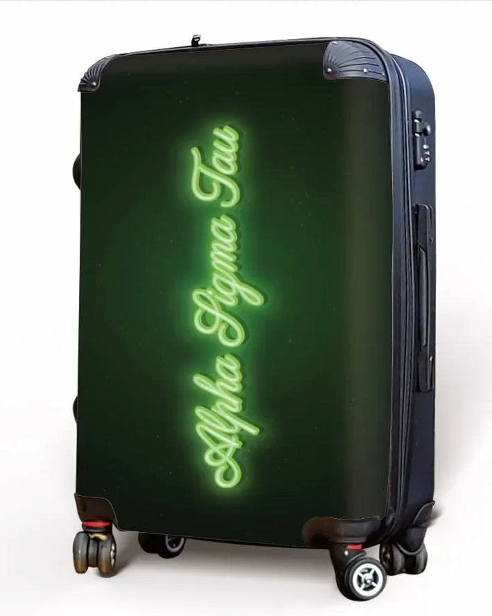 Alpha Sigma Tau Carry-on Suitcase - Neon Suitcases