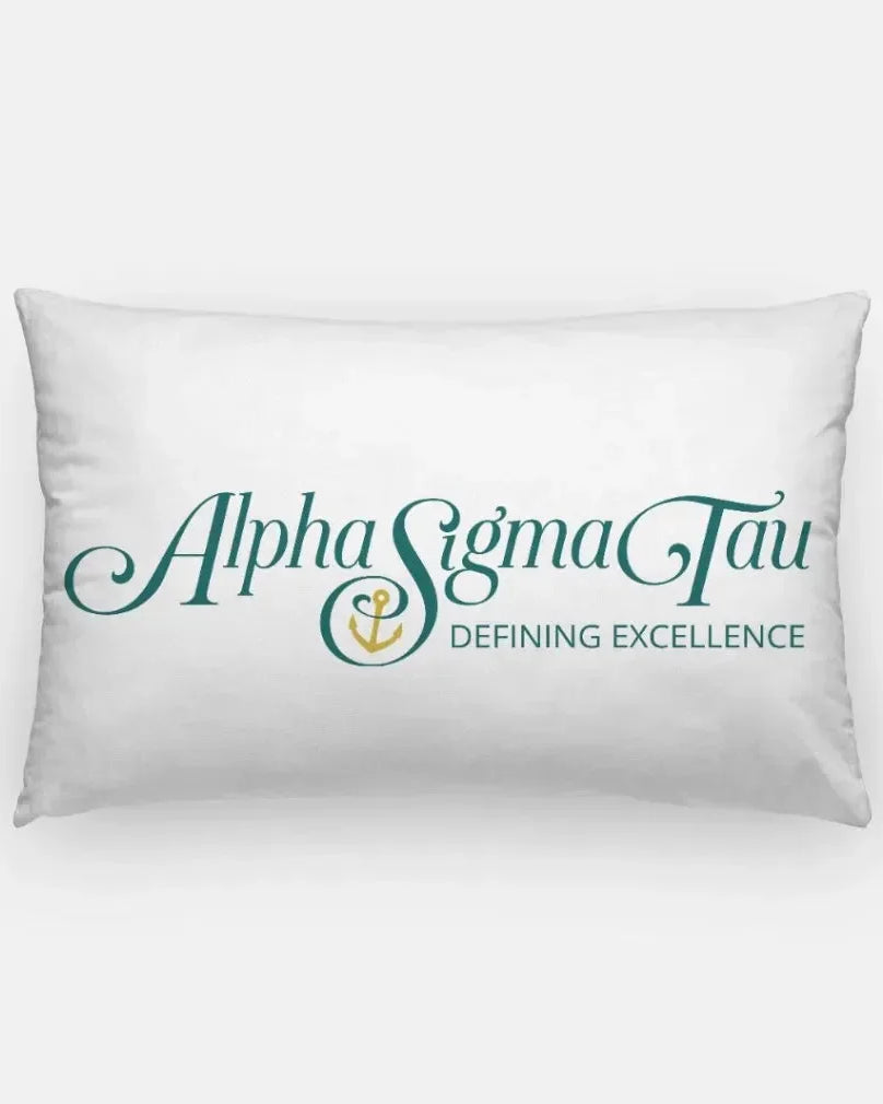 Alpha Sigma Tau Lumbar Pillow Cover - Traditional Full Color Pillow Covers