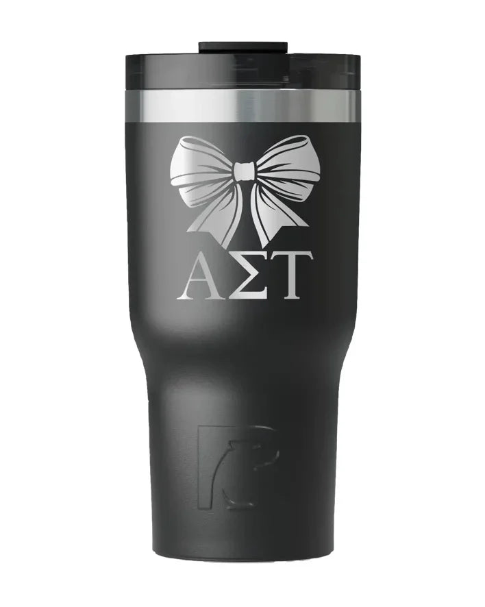 Alpha Sigma Tau RTIC Essential Ceramic Lined Tumbler - Bow