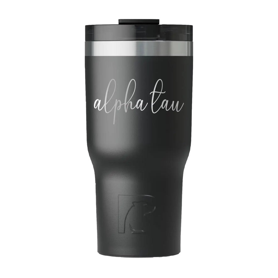Alpha Sigma Tau RTIC Essential Ceramic Lined Tumbler - Script