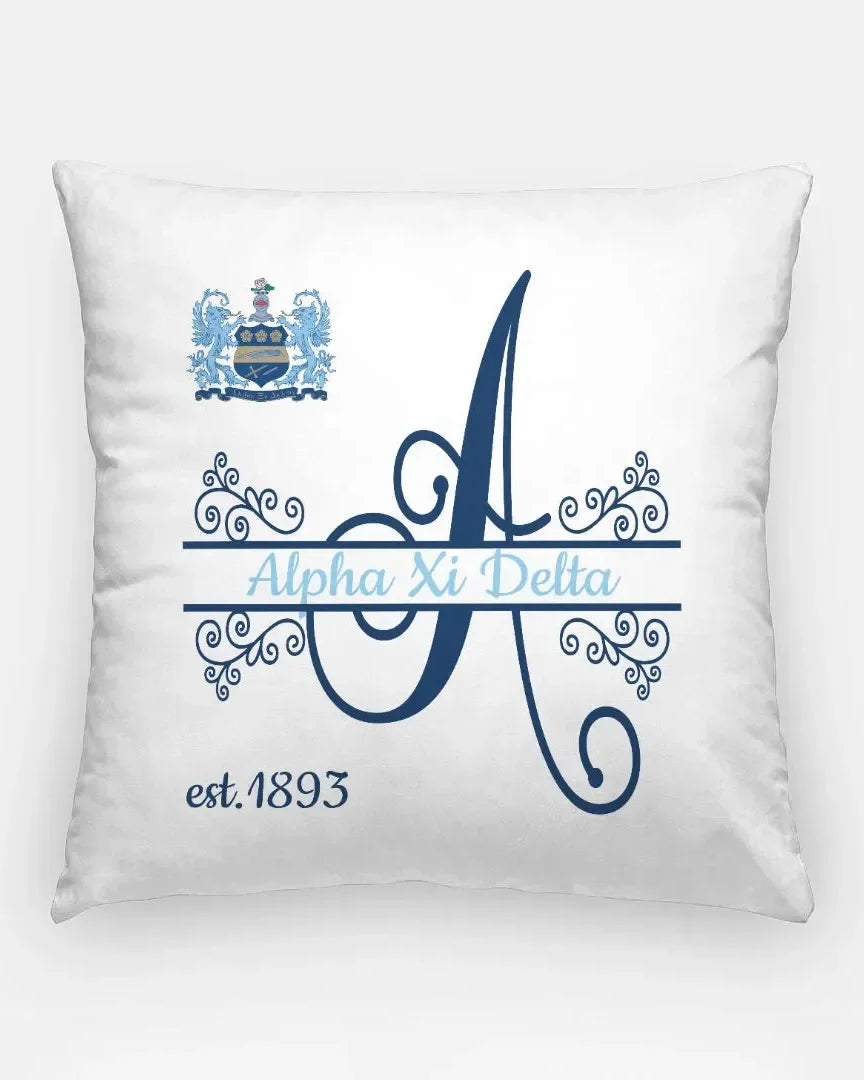 Alpha Xi Delta 18" Monogram Throw Pillow Cover Pillow Covers