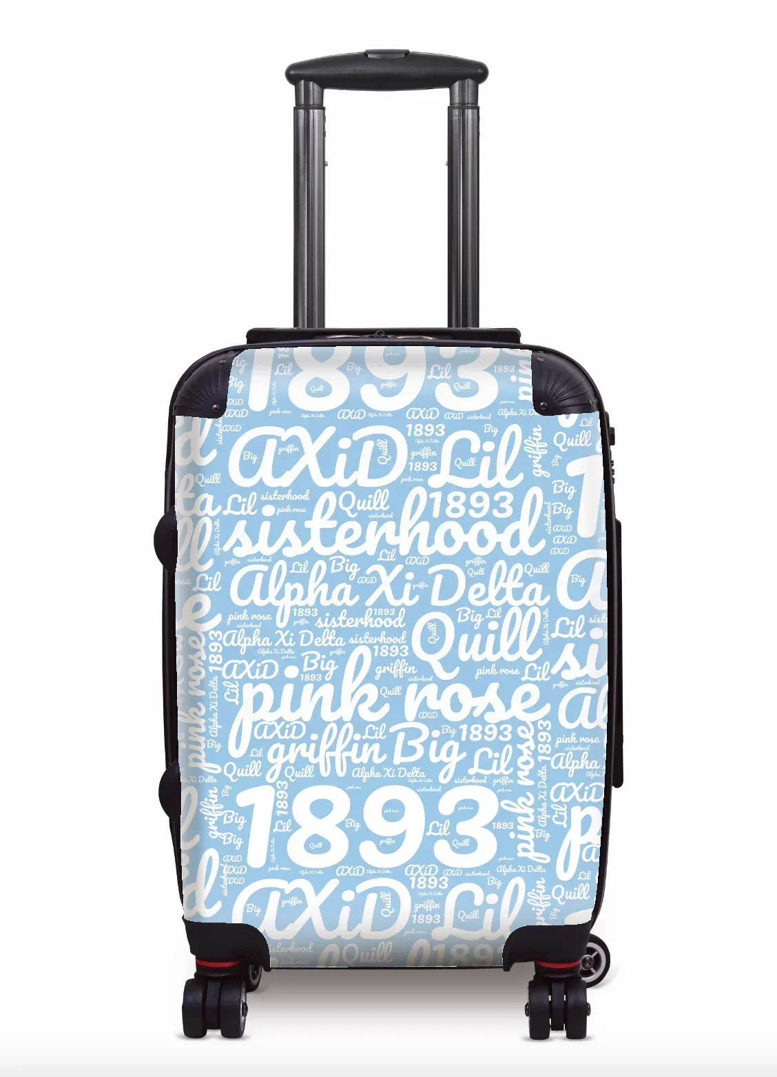 Alpha Xi Delta Carry-on Suitcase - Expression Art Griffin Blue