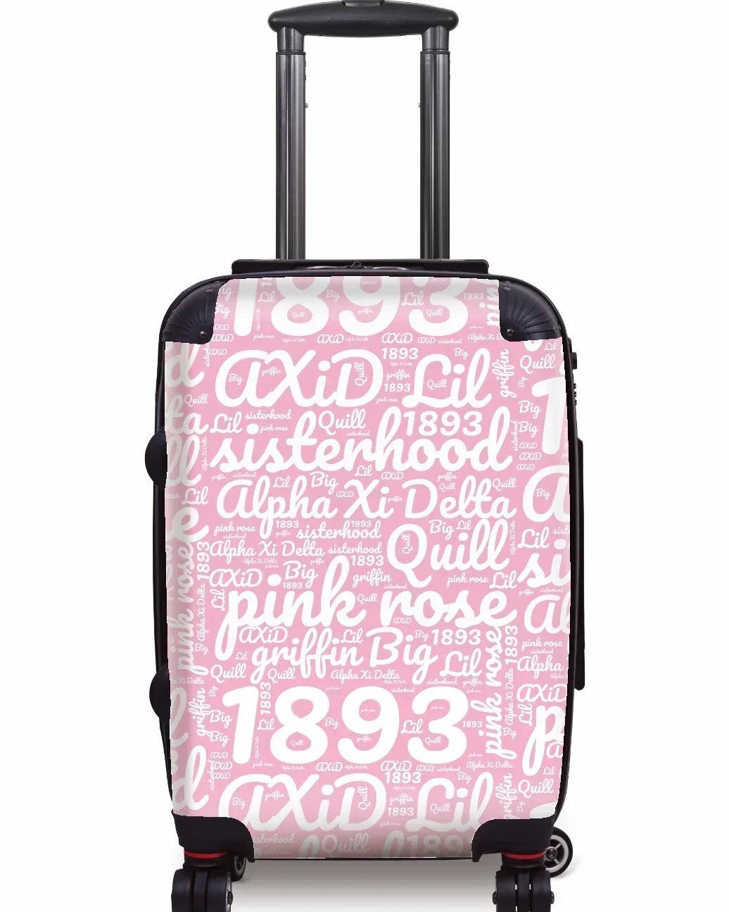 Alpha Xi Delta Carry-on Suitcase - Expression Art Pink