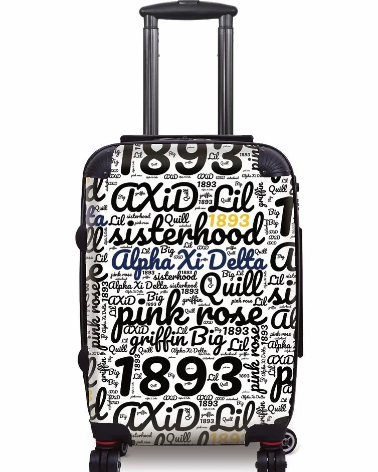 Alpha Xi Delta Carry-on Suitcase - Expression Art White