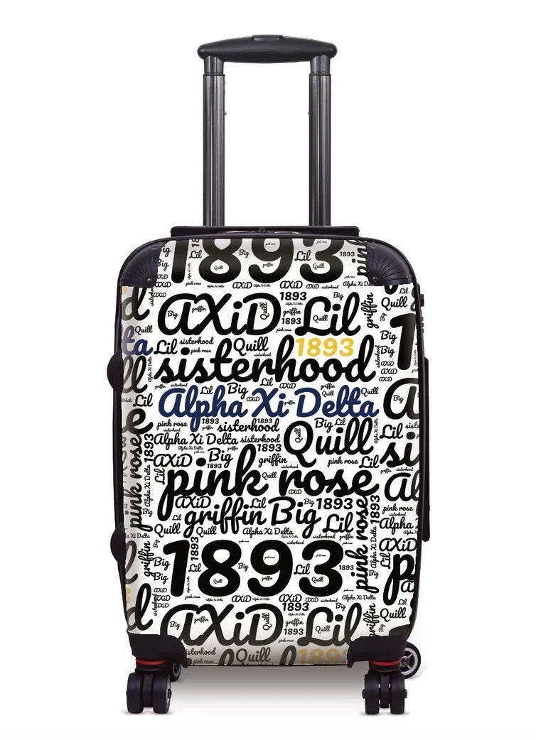 Alpha Xi Delta Carry-on Suitcase - Expression Art White