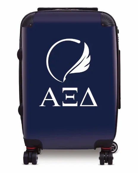 Alpha Xi Delta Carry-on Suitcase - Greek Letters & Quill
