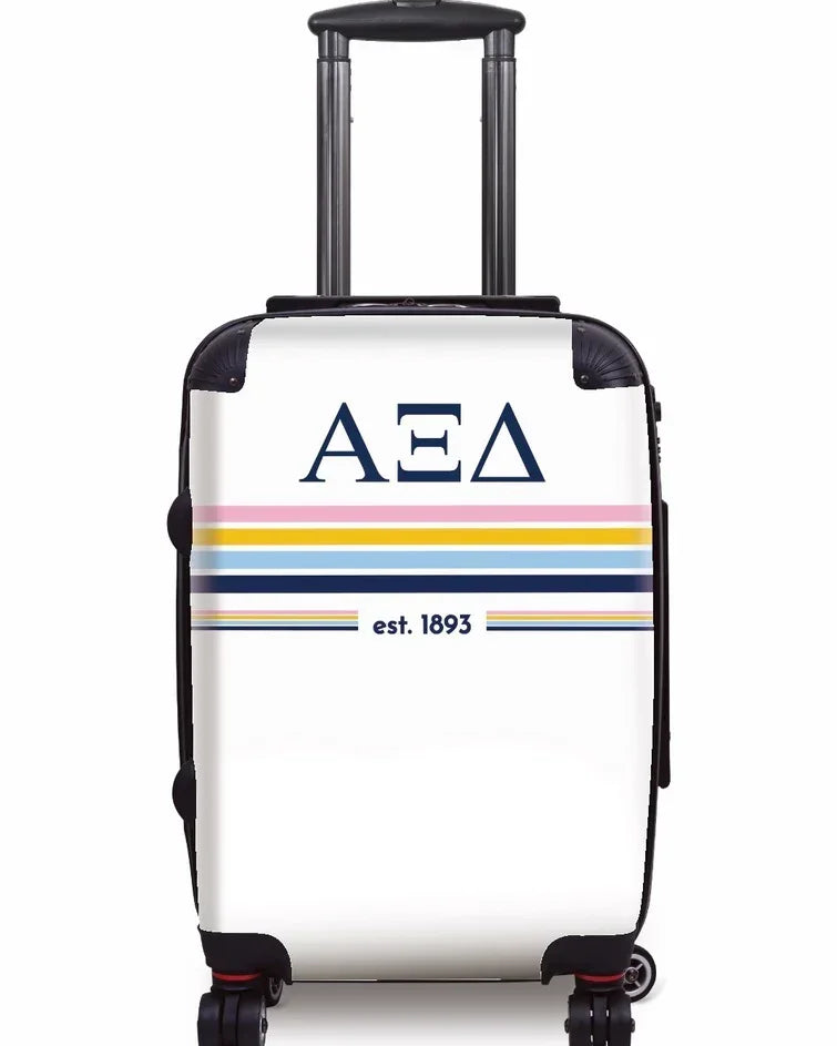 Alpha Xi Delta Carry-on Suitcase - Preppy Stripe
