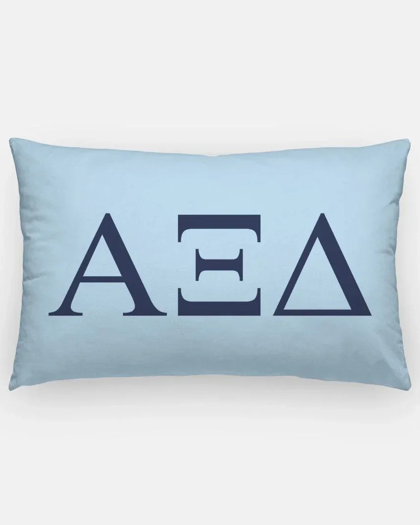 Alpha Xi Delta Lumbar Throw Pillow - Greek Letters