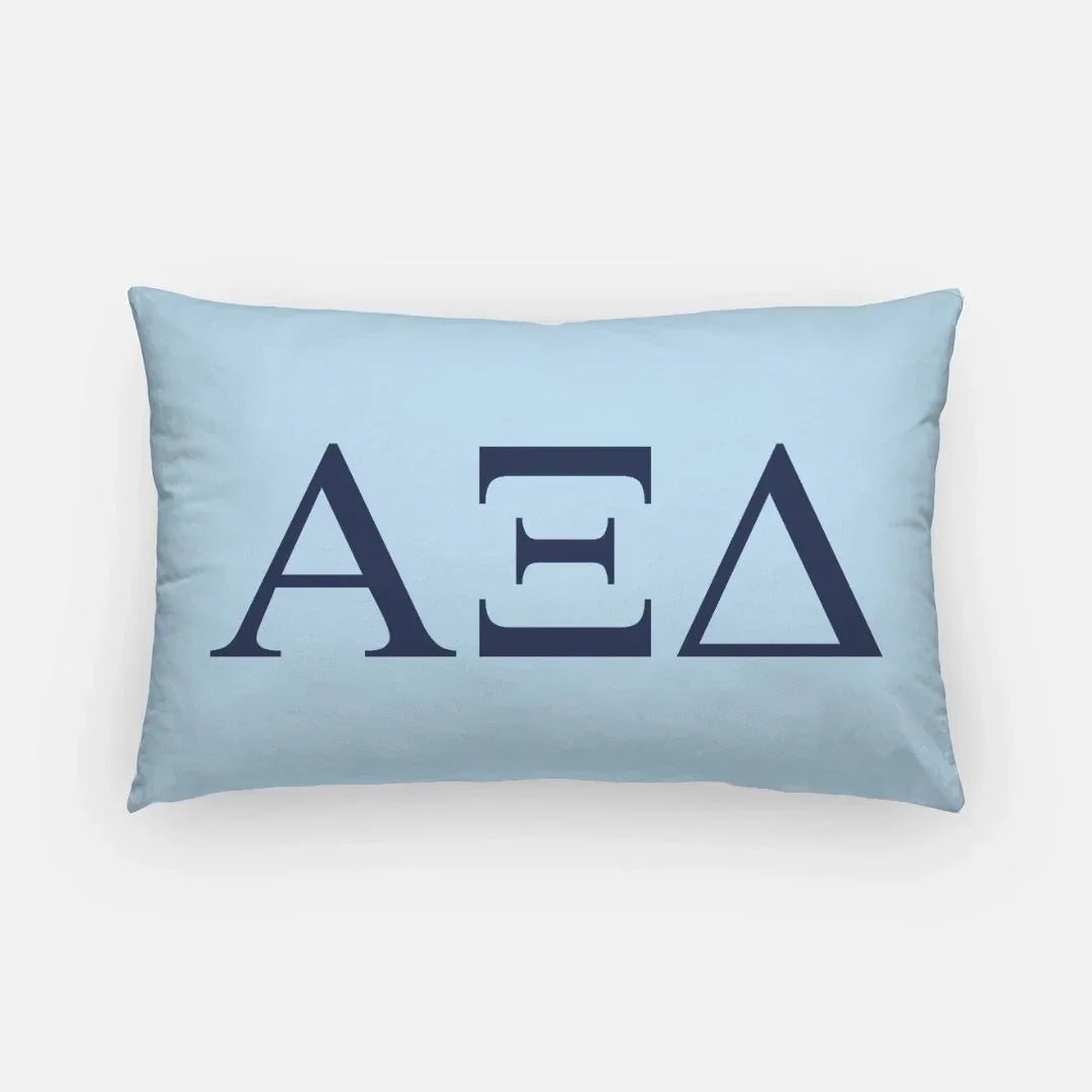 Alpha Xi Delta Lumbar Throw Pillow - Greek Letters