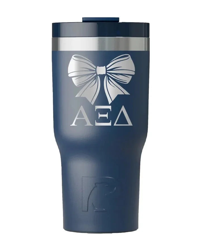 Alpha Xi Delta RTIC 20 oz Essential Ceramic Lined Tumbler - Bow