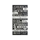 Subway Style America Large Wood Sign - 9"x18" Wall Art & Signs